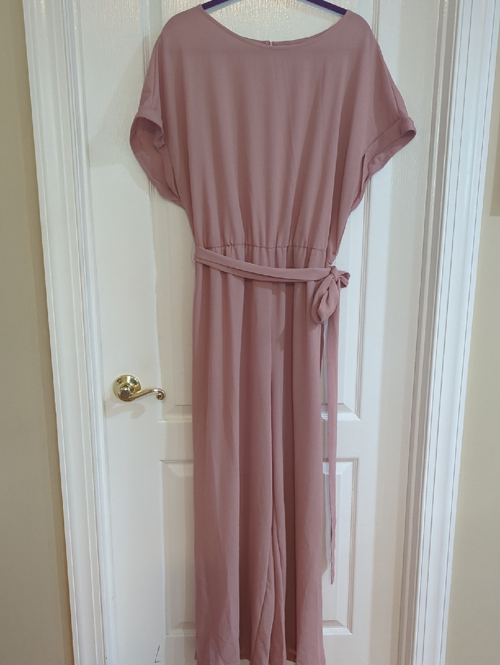 SHEIN Pink Curve Top with Purple Accent 1x